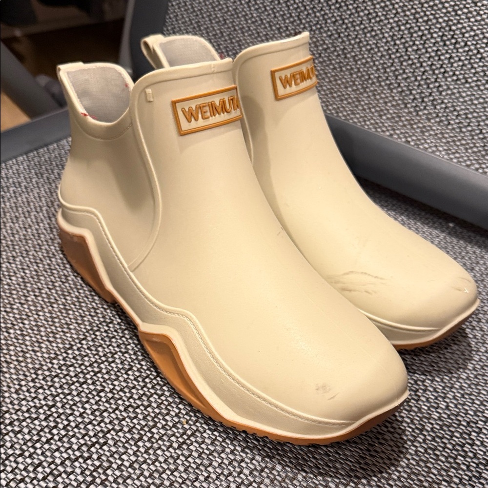 Women's Cream Winter & Rain Boots